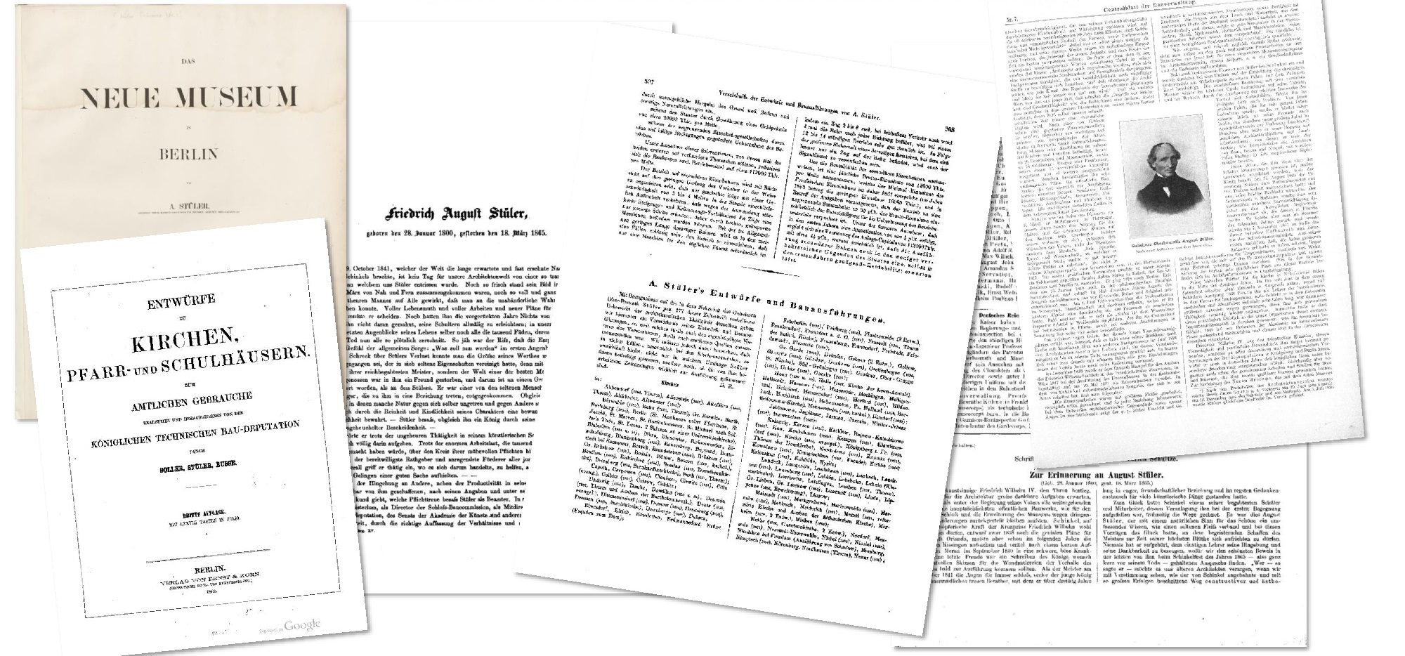 August-Stüler-Arbeitskreis, historische Artikel